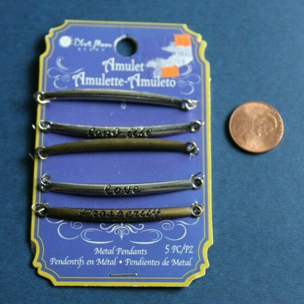 Pendant & Bead Lot Craft Supplies For Jewelry Making Necklace 8 pkgs - Picture 2 of 12